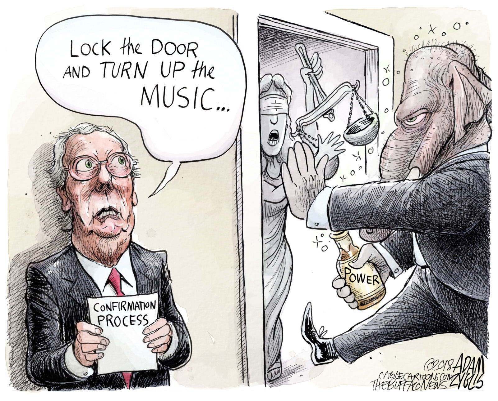 Kavanaugh confirmation cartoon